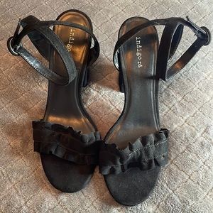 Indigo Rd Black Heel Sandals Size 9